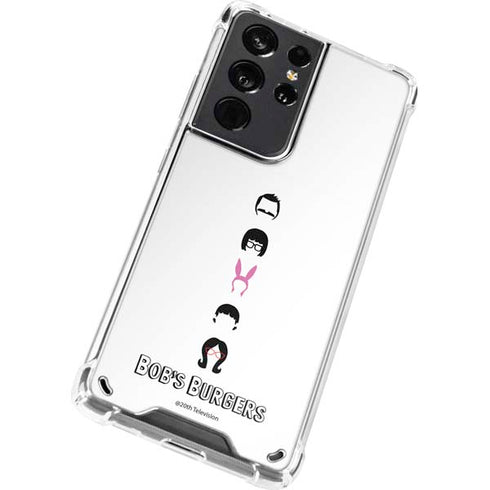 Bobs Burgers Silhouette Galaxy S21 Ultra 5G Clear Case